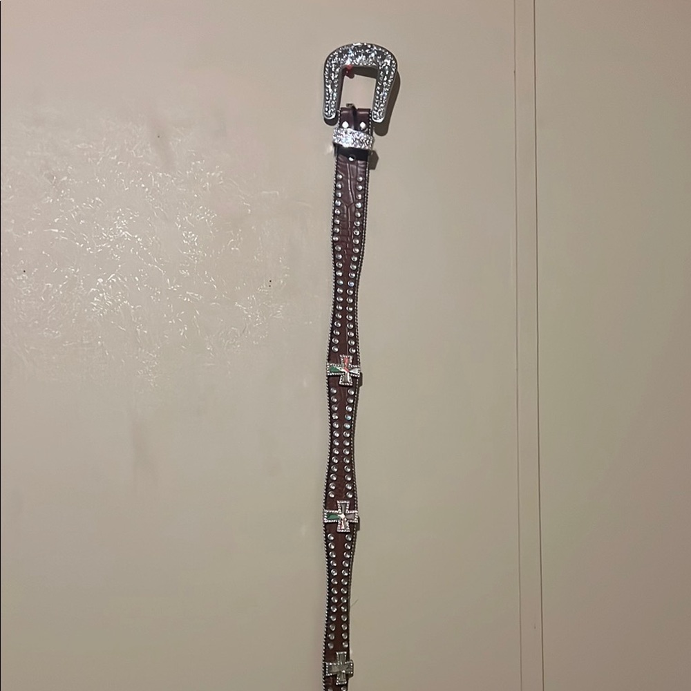Brown Studded Belt